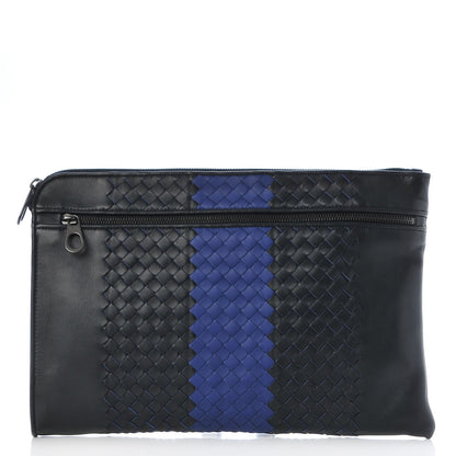 Bottega Veneta Nappa Intrecciato Document Case Tourmaline Cobalt Blue 1 of 8