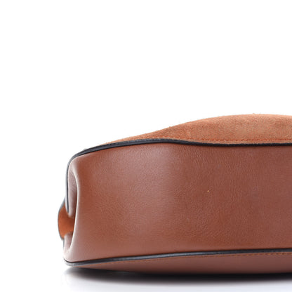 Chloe Suede Smooth Calfskin Drew Shoulder Bag Classic Tobacco 6 of 10