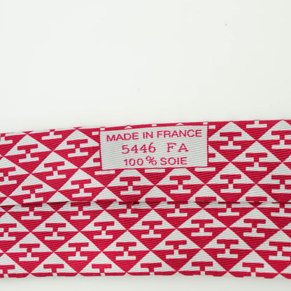 Hermes Printed Silk Mens Neck Tie 4 of 4