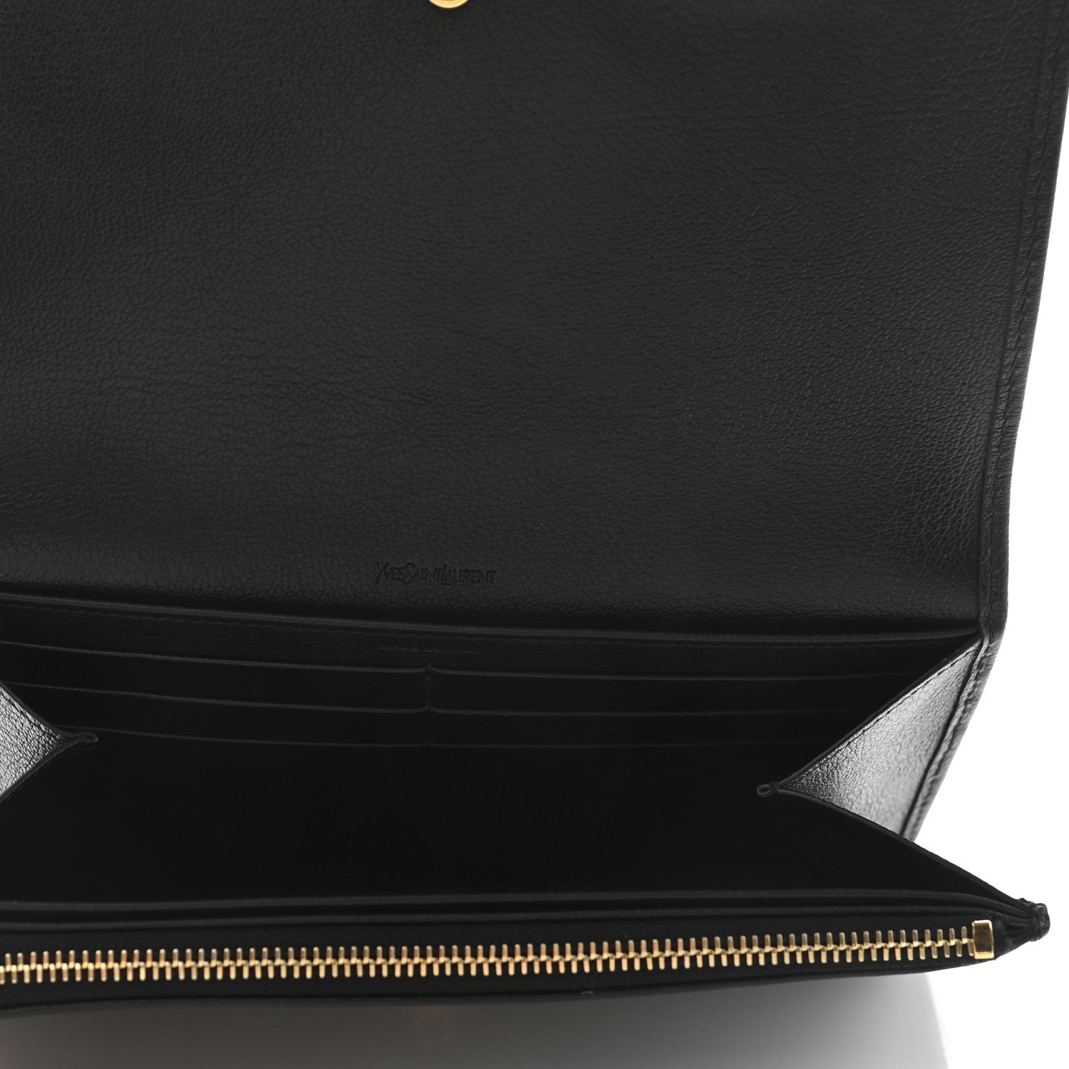 Saint Laurent Chevre Belle De Jour Flap Wallet Black 4 of 7