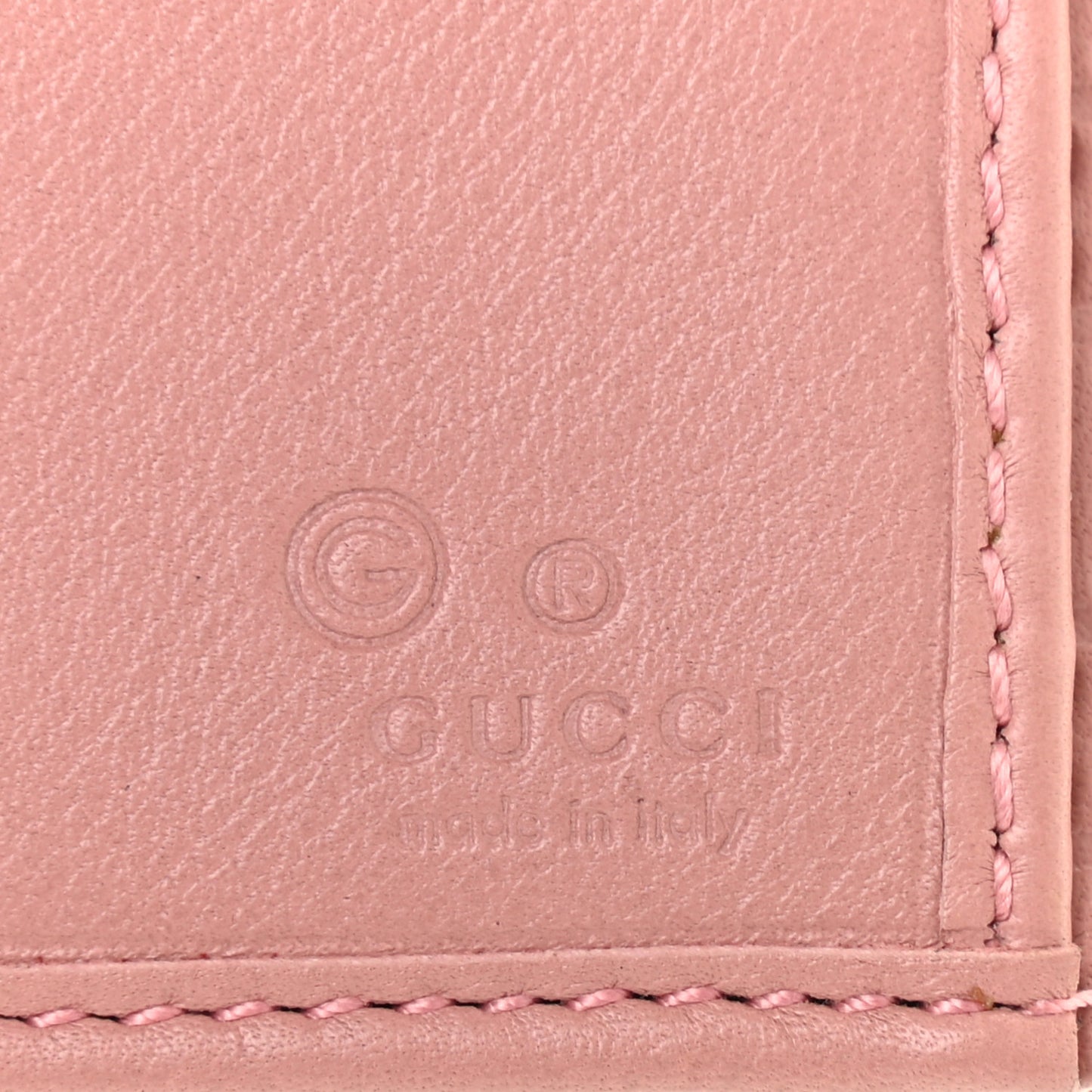 Microguccissima Continental Flap Wallet Soft Pink
