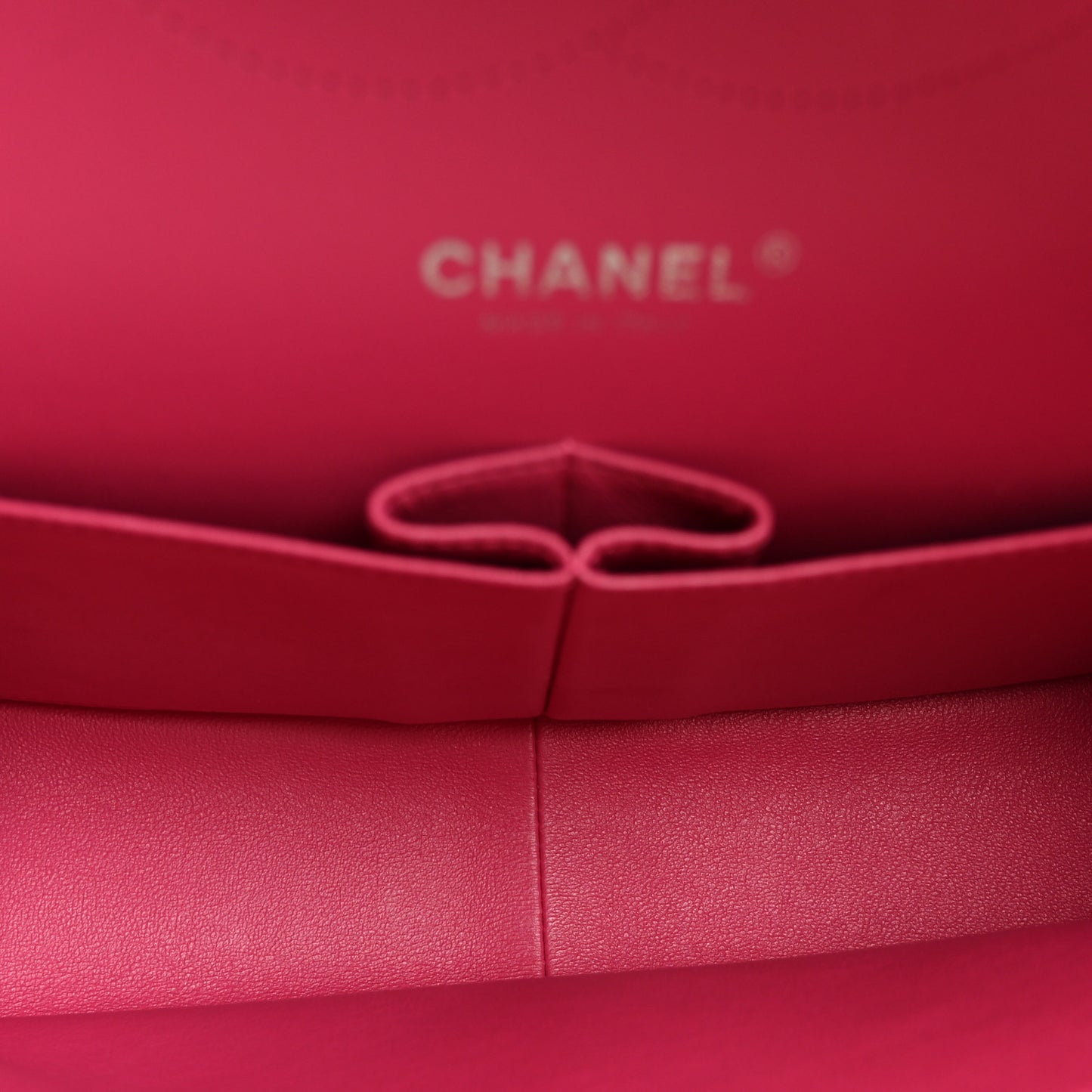 Lambskin Quilted Jumbo Double Flap Dark Pink