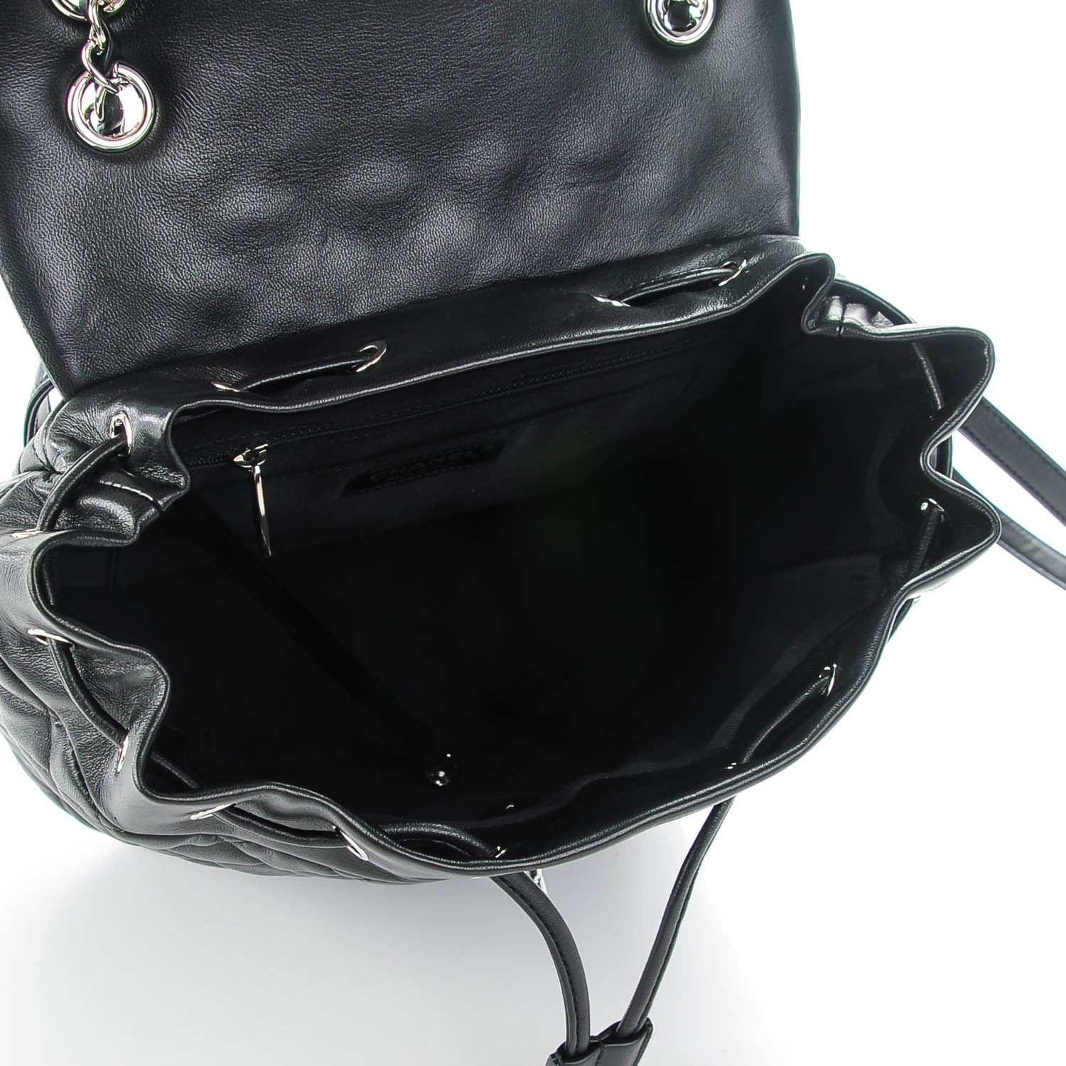 Chanel Lambskin Quilted Large Urban Spirit Backpack Black 6 of 8