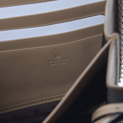 Gucci Suede Mini Dionysus Chain Wallet Taupe 6 of 10