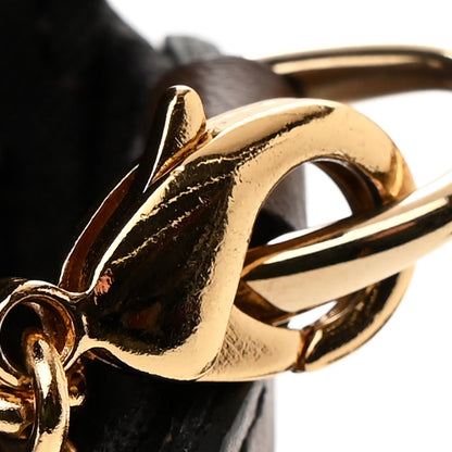 Fendi Vitello Soft F is Fendi Bi-Color FF 1974 Embossed Envelope Wallet On Chain with Pouches Maya Black 16 of 16