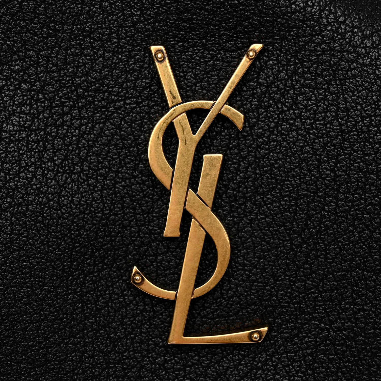Saint Laurent Grained Lambskin Monogram Lou Camera Bag Black 11 of 14