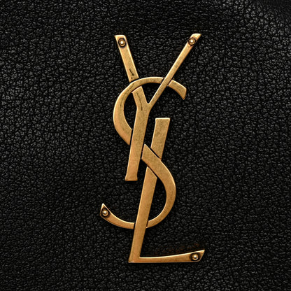 Saint Laurent Grained Lambskin Monogram Lou Camera Bag Black 11 of 14