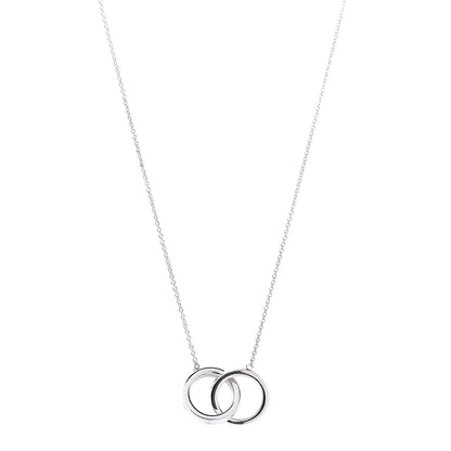 Tiffany Sterling Silver 1837 Interlocking Circles Pendant Necklace 1 of 8
