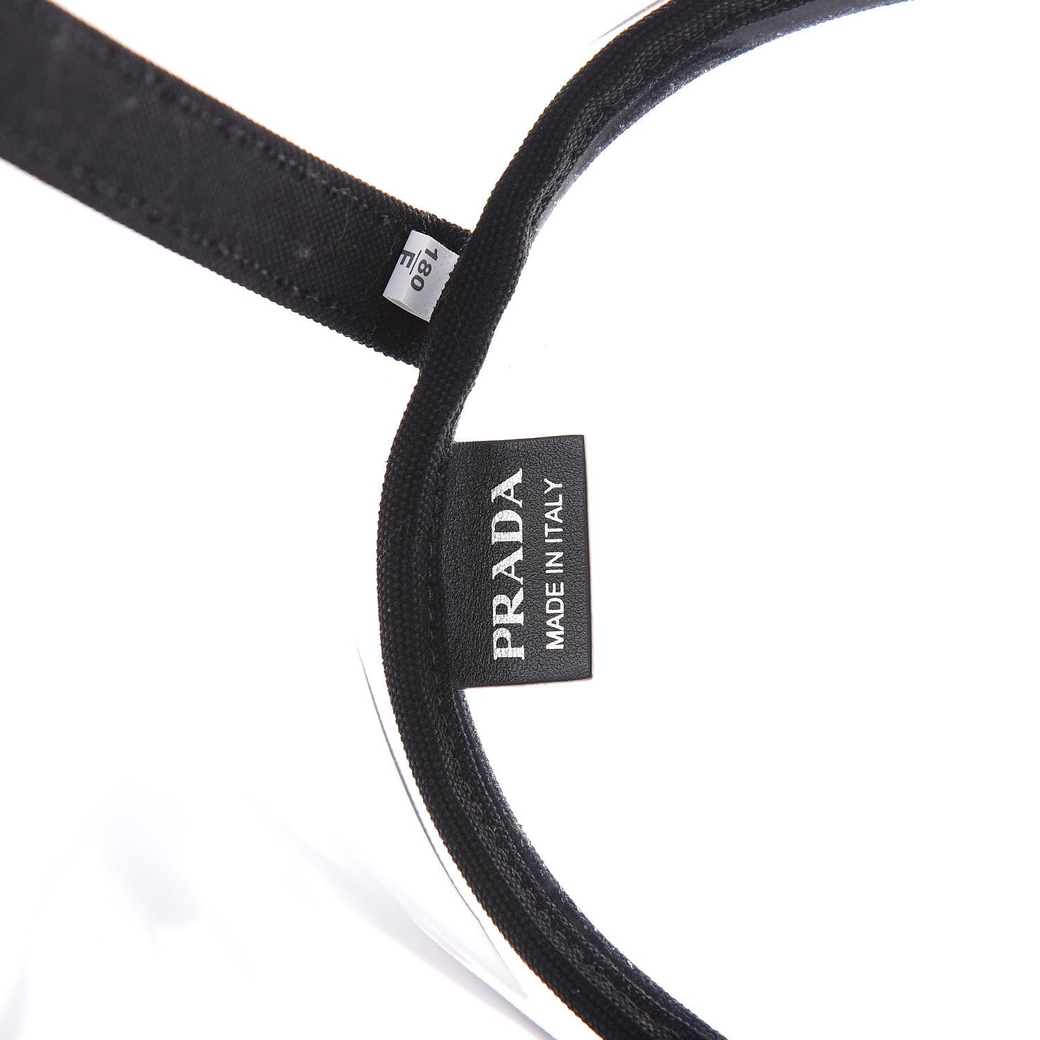 Prada Plexiglass Calfskin Small Shopper Tote Black 6 of 7