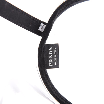 Prada Plexiglass Calfskin Small Shopper Tote Black 6 of 7