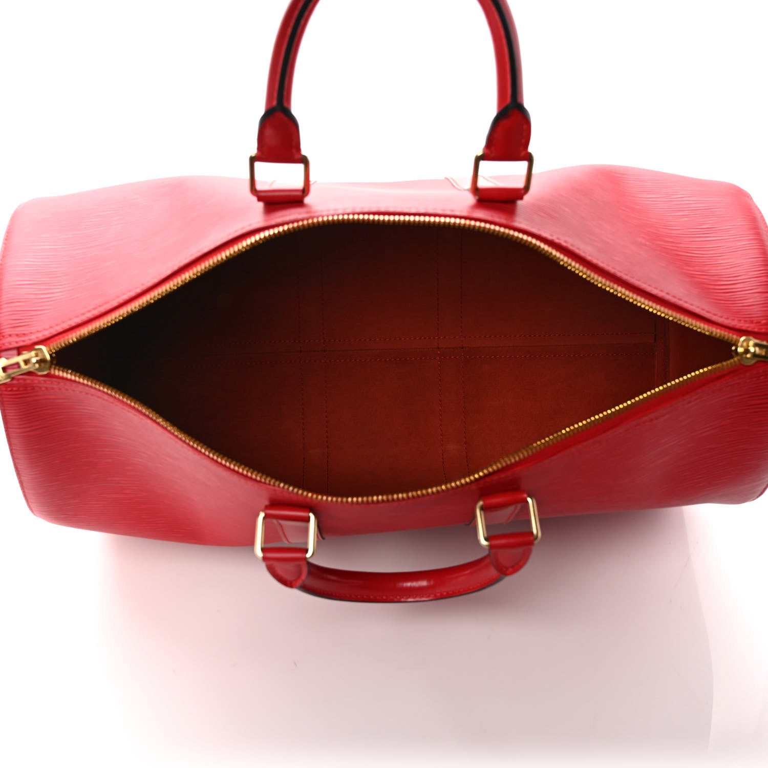 Louis Vuitton Epi Keepall 45 Castillan Red 5 of 10