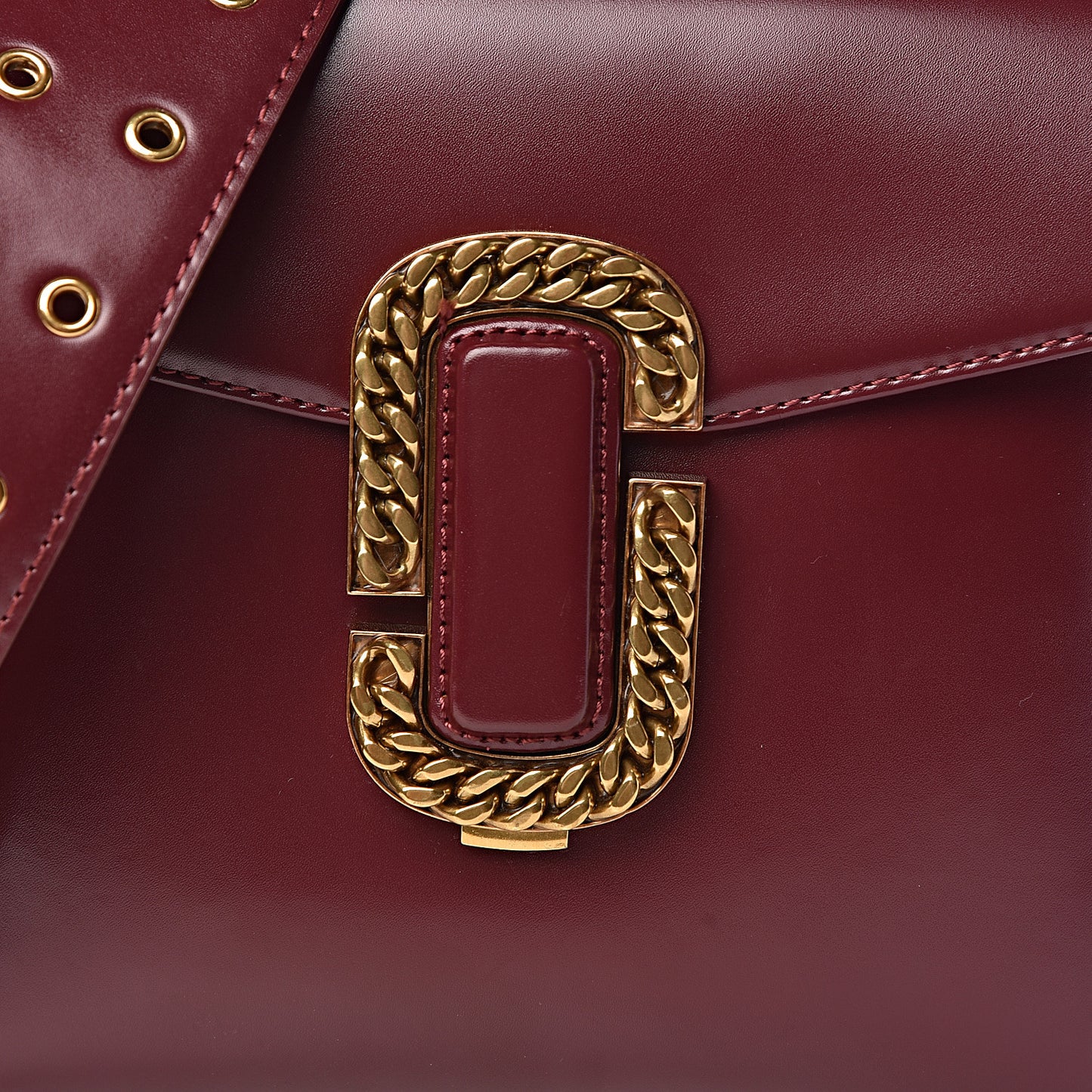 Calfskin St. Marc Shoulder Bag Burgundy