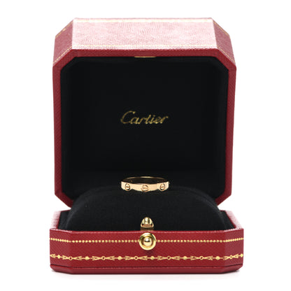 Cartier 18K Yellow Gold 3.5mm LOVE Wedding Band Ring 55 7.25 6 of 6