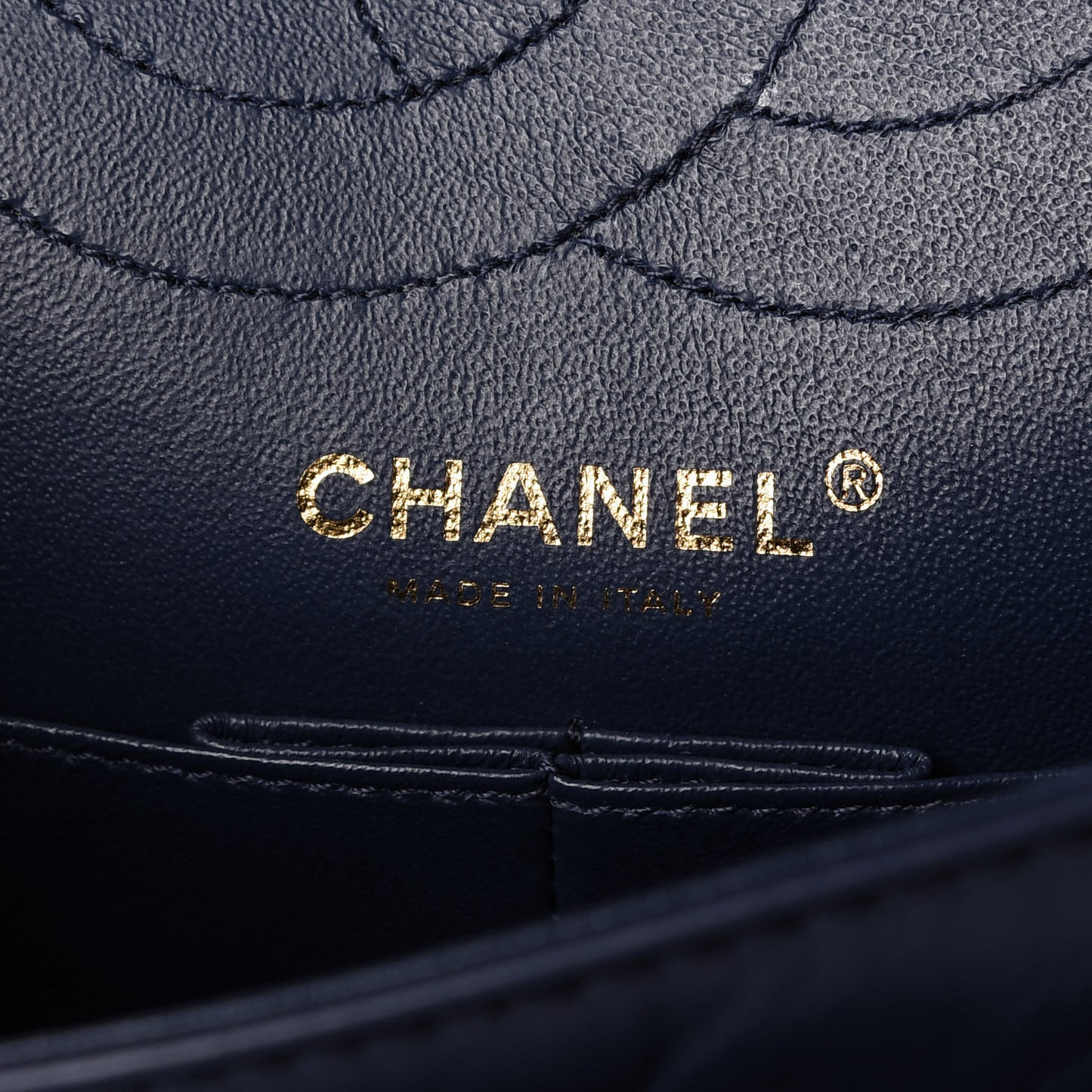 Aged Calfskin Quilted 2.55 Reissue 225 Flap Navy
