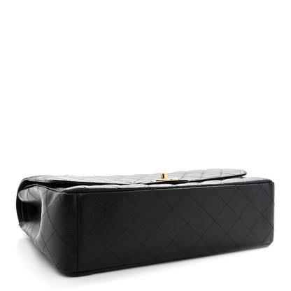Chanel Caviar Quilted Maxi Double Flap Black 4 of 11