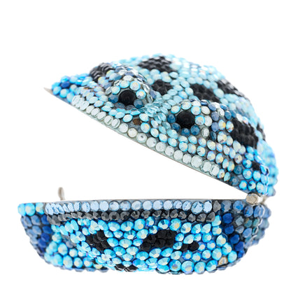 Judith Leiber Swarovski Crystal Frog Minaudiere Pill Box 9 of 9