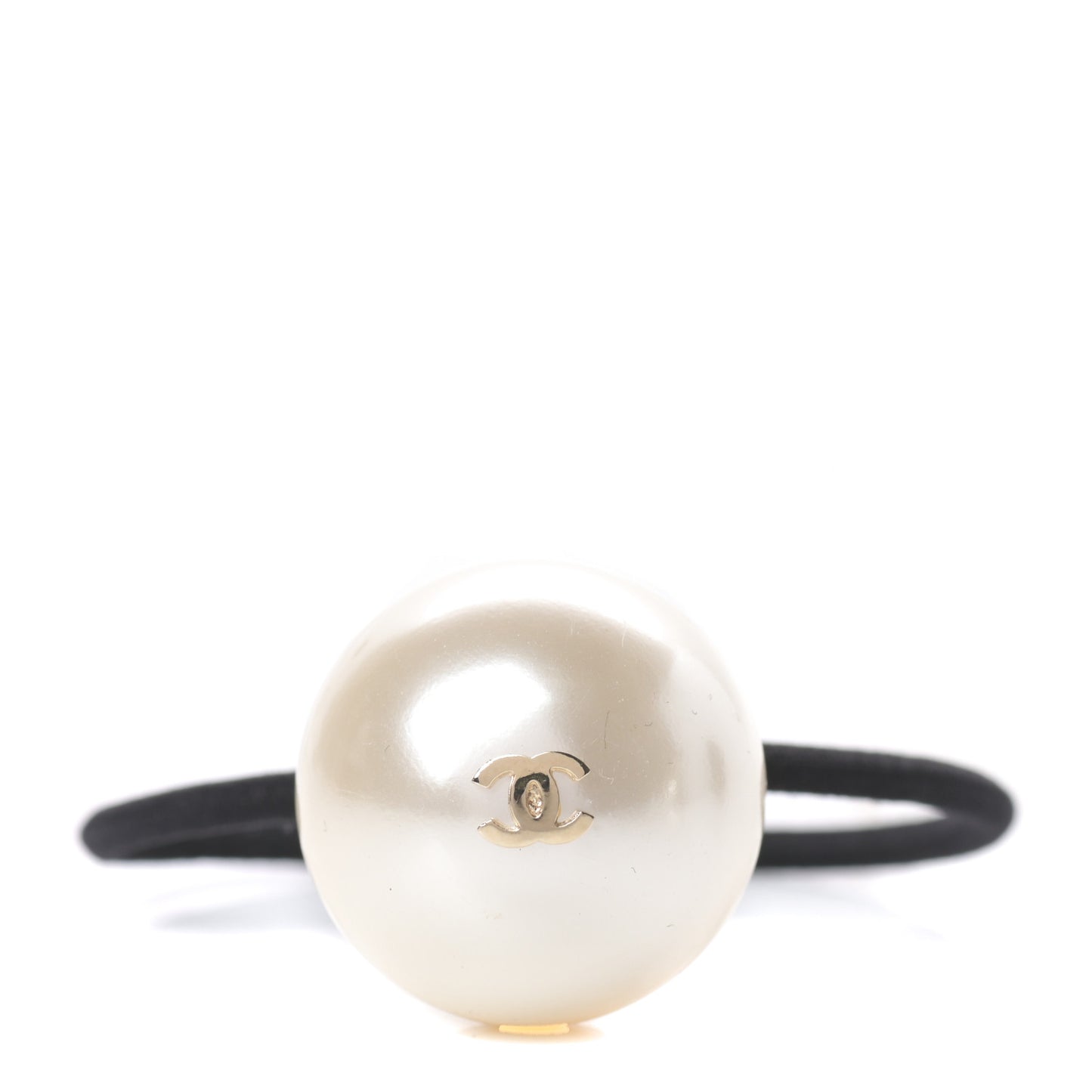 Pearl CC Hair Tie Black White