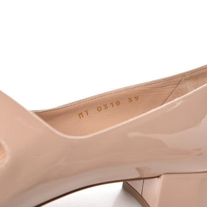 Christian Dior Patent Baby-D Ballet Pumps 39 Nude 8 of 9