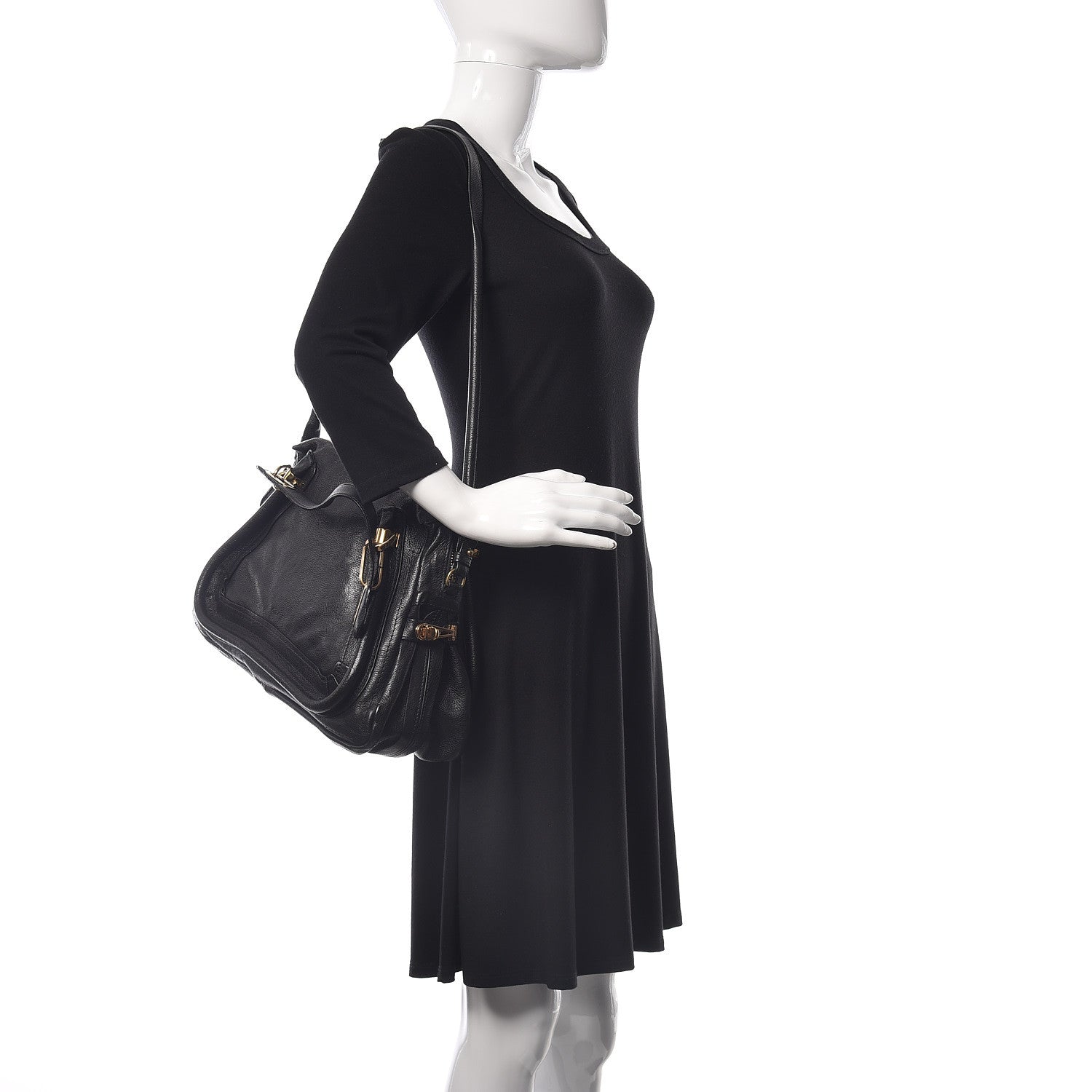 Chloe Calfskin Medium Paraty Black 3 of 11