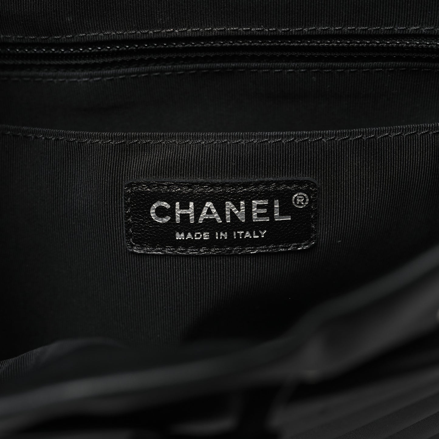 Calfskin Chevron Quilted Large Urban Spirit Backpack Black
