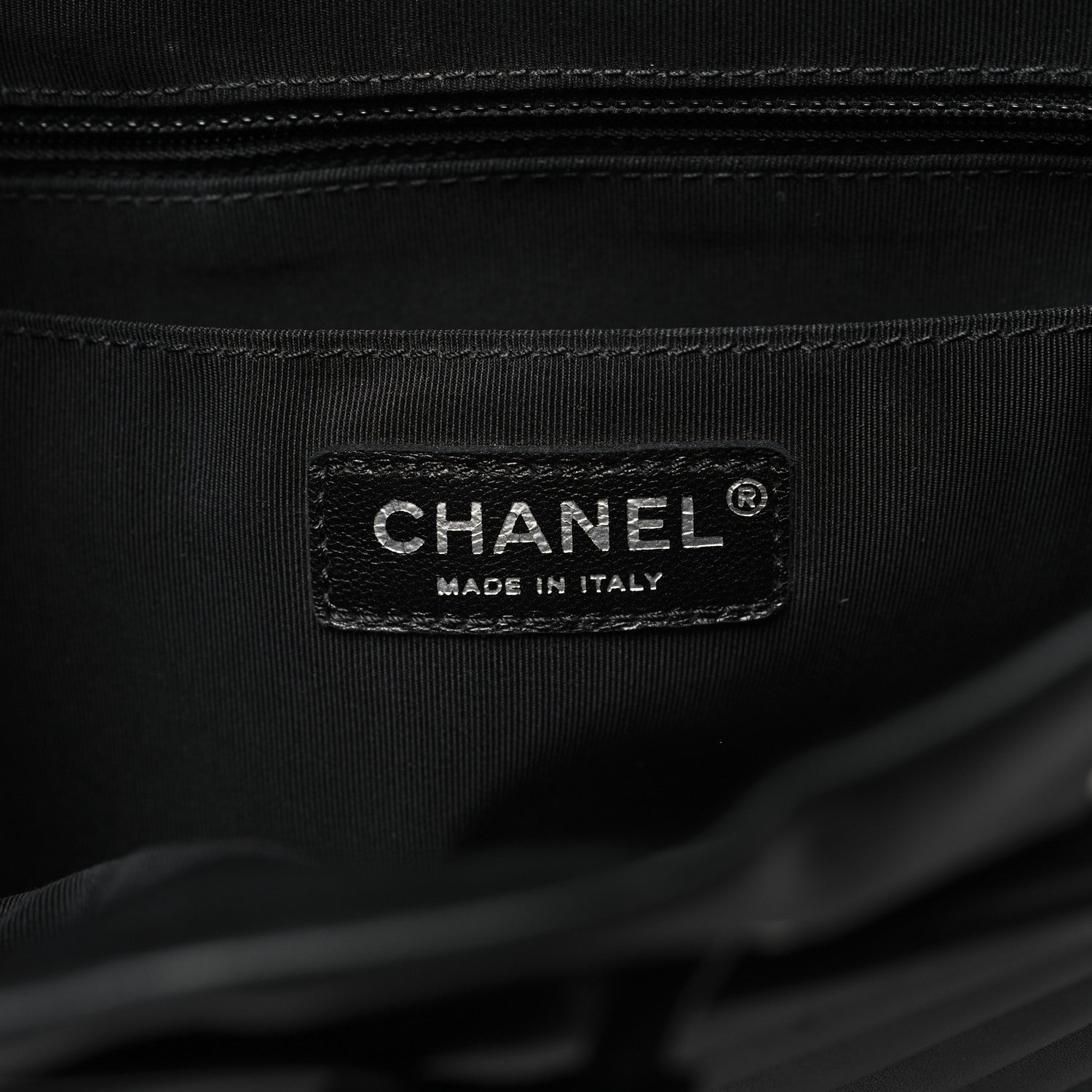 Chanel Calfskin Chevron Quilted Large Urban Spirit Backpack Black 6 of 13