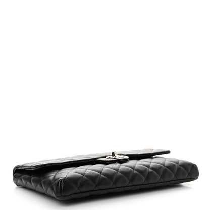Chanel Caviar Quilted Flap Clutch Black 4 of 11