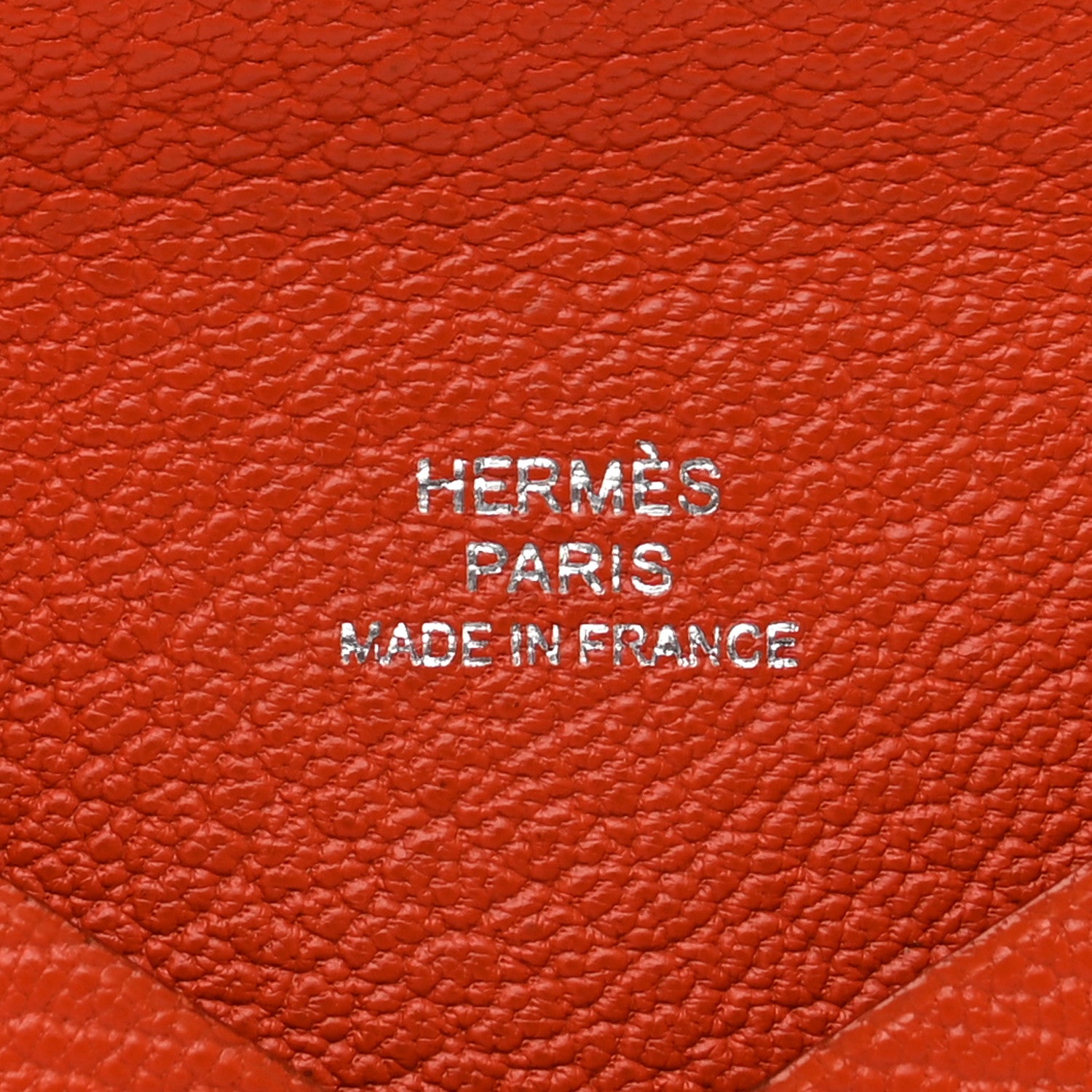 Hermes Chevre Mysore Calvi Card Case Feu 5 of 8