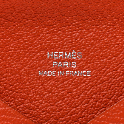 Hermes Chevre Mysore Calvi Card Case Feu 5 of 8