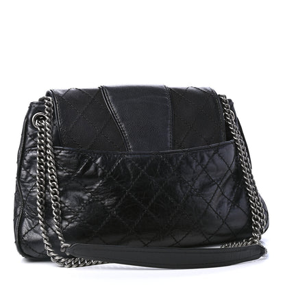 Chanel Caviar Aged Calfskin Large Bubble Graphic Messenger Bag Black 2 of 4