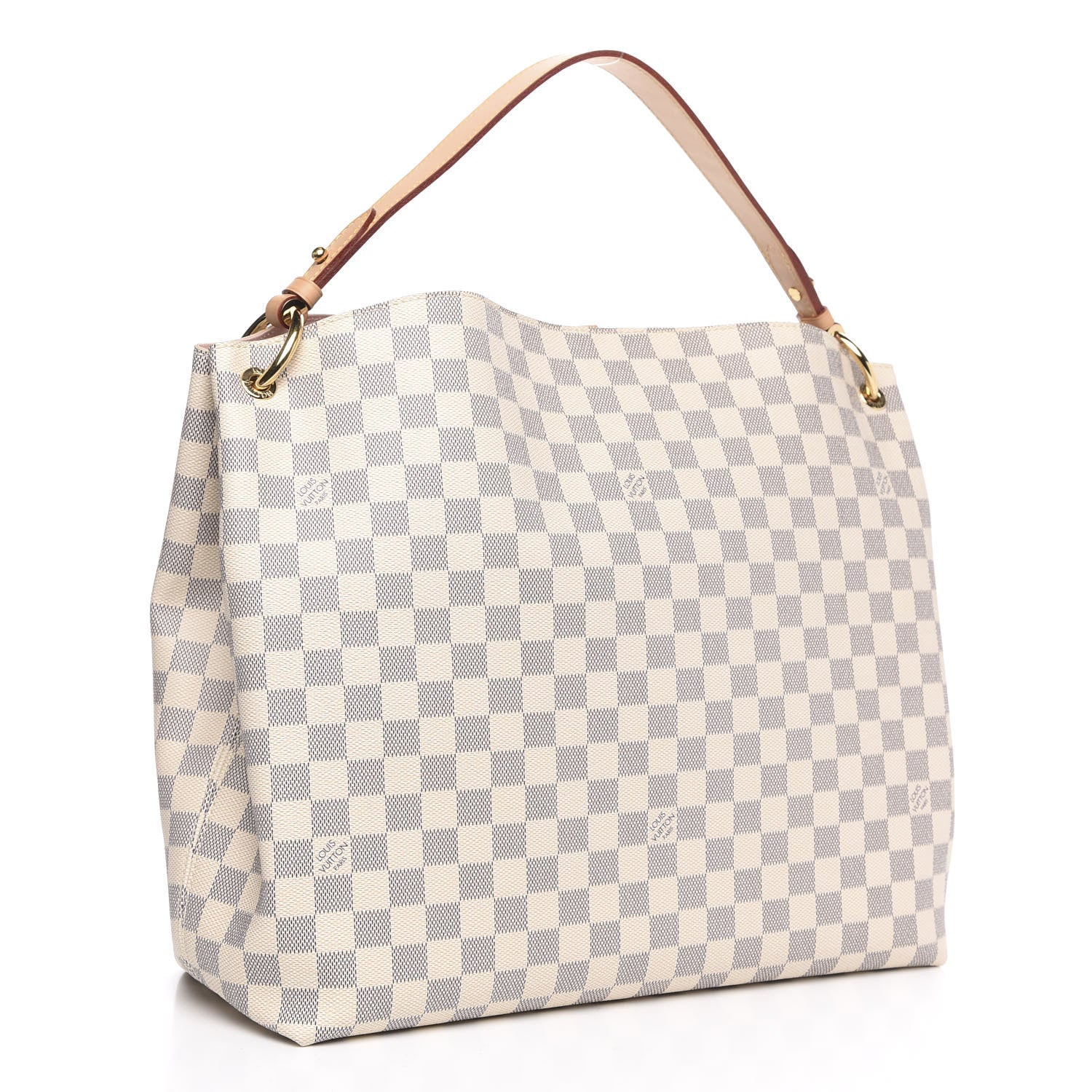Louis Vuitton Damier Azur Graceful MM Rose Ballerine 3 of 12