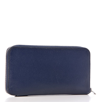 Hermes Epsom Silk'In Wallet Bleu Saphir 3 of 11
