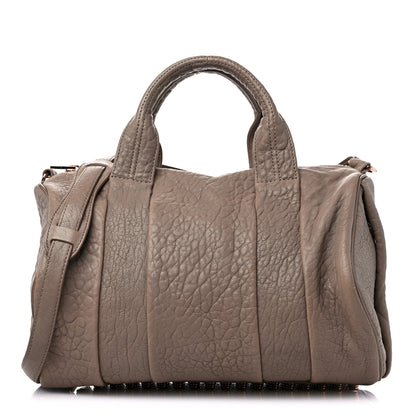 Alexander Wang Pebbled Lambskin Rocco Latte Rose Gold Hardware 1 of 8