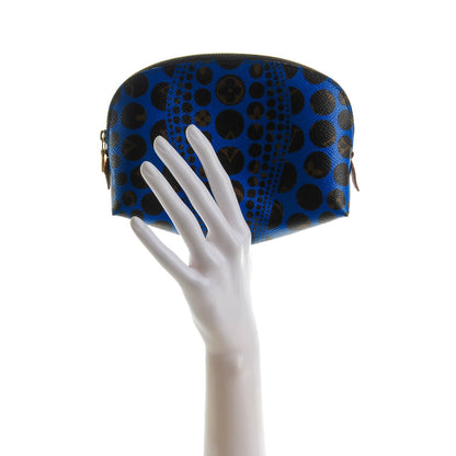Louis Vuitton Monogram Kusama Pumpkin Dots Cosmetic Pouch Blue 2 of 7
