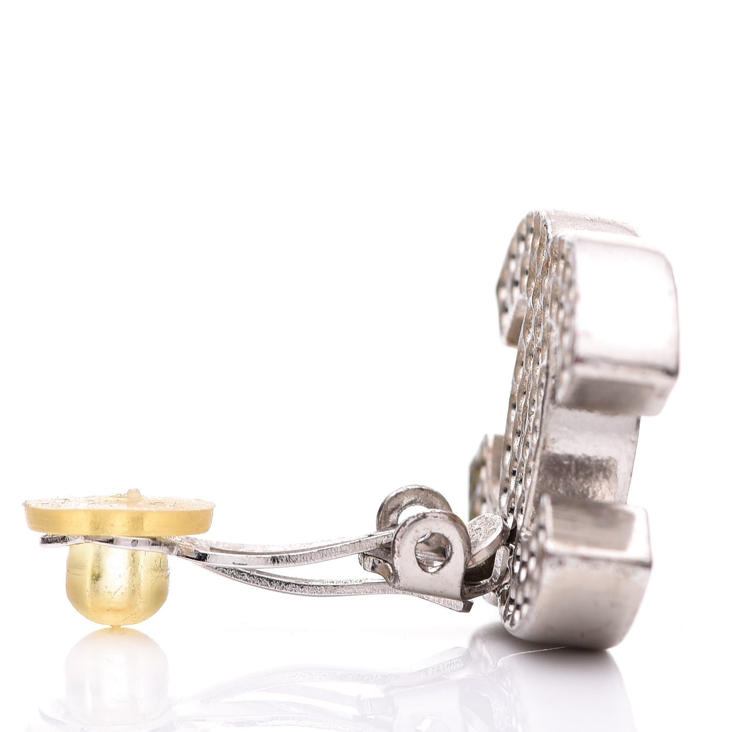 CC Clip On Earrings Silver