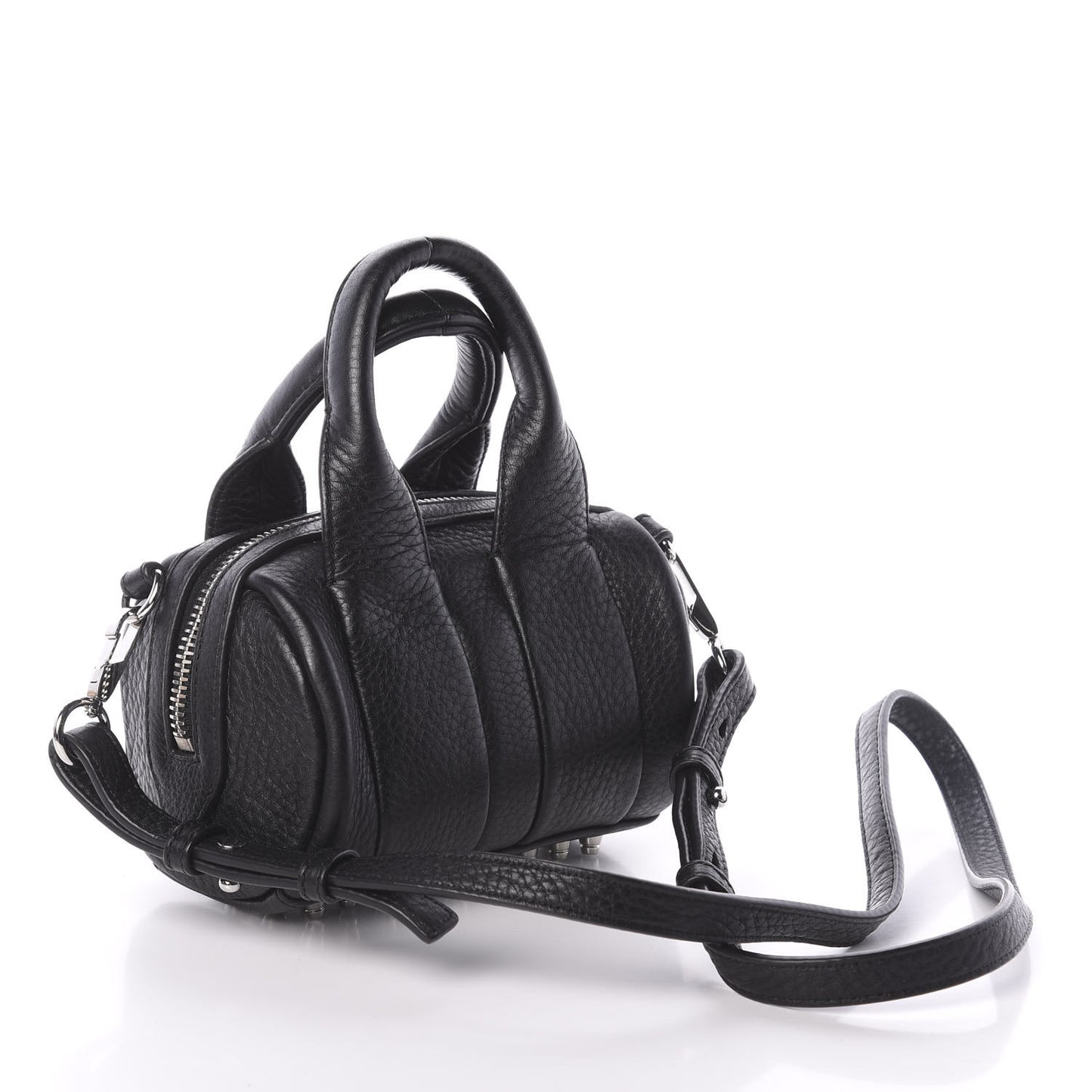 Pebbled Lambskin Baby Rockie Black Rhodium Hardware