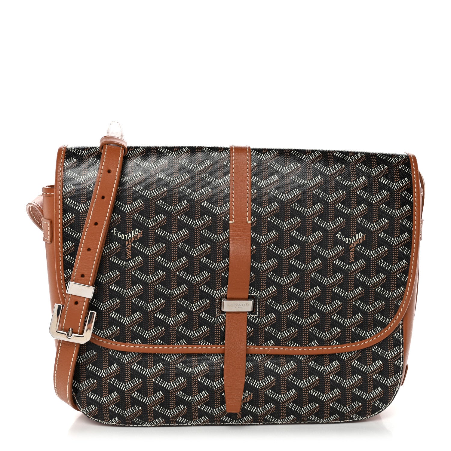 Goyard Goyardine Belvedere II MM Messenger Bag Black Gold 1 of 10