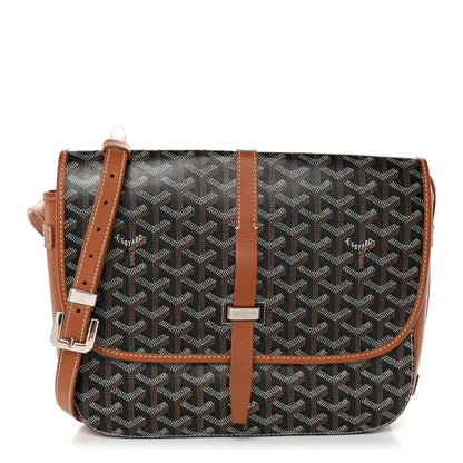 Goyard Goyardine Belvedere II MM Messenger Bag Black Gold 1 of 10