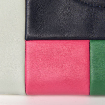 Chanel Lambskin Colorblock Cosmetic Case Multicolor 10 of 14