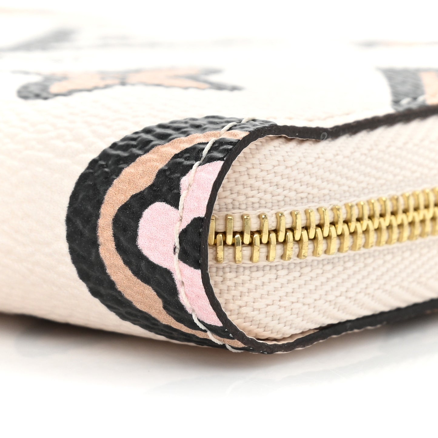 Monogram Giant Wild At Heart Zippy Coin Purse Creme