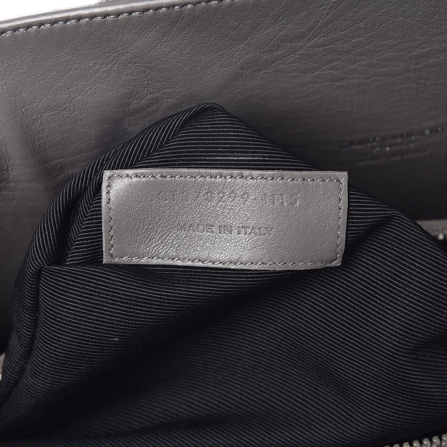 Grained Calfskin Small Sac De Jour Fog