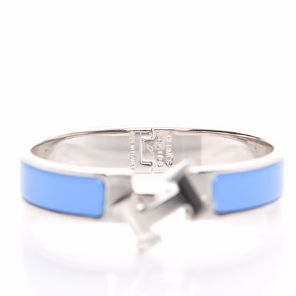 Hermes Enamel Narrow Clic Clac H Bracelet PM Bleu Transat 8 of 9