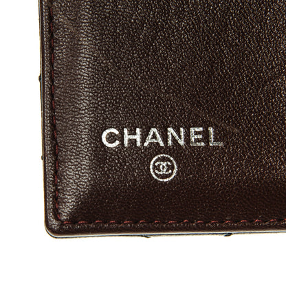 Chanel Lambskin Quilted Compact French Flap Wallet Black 6 of 8