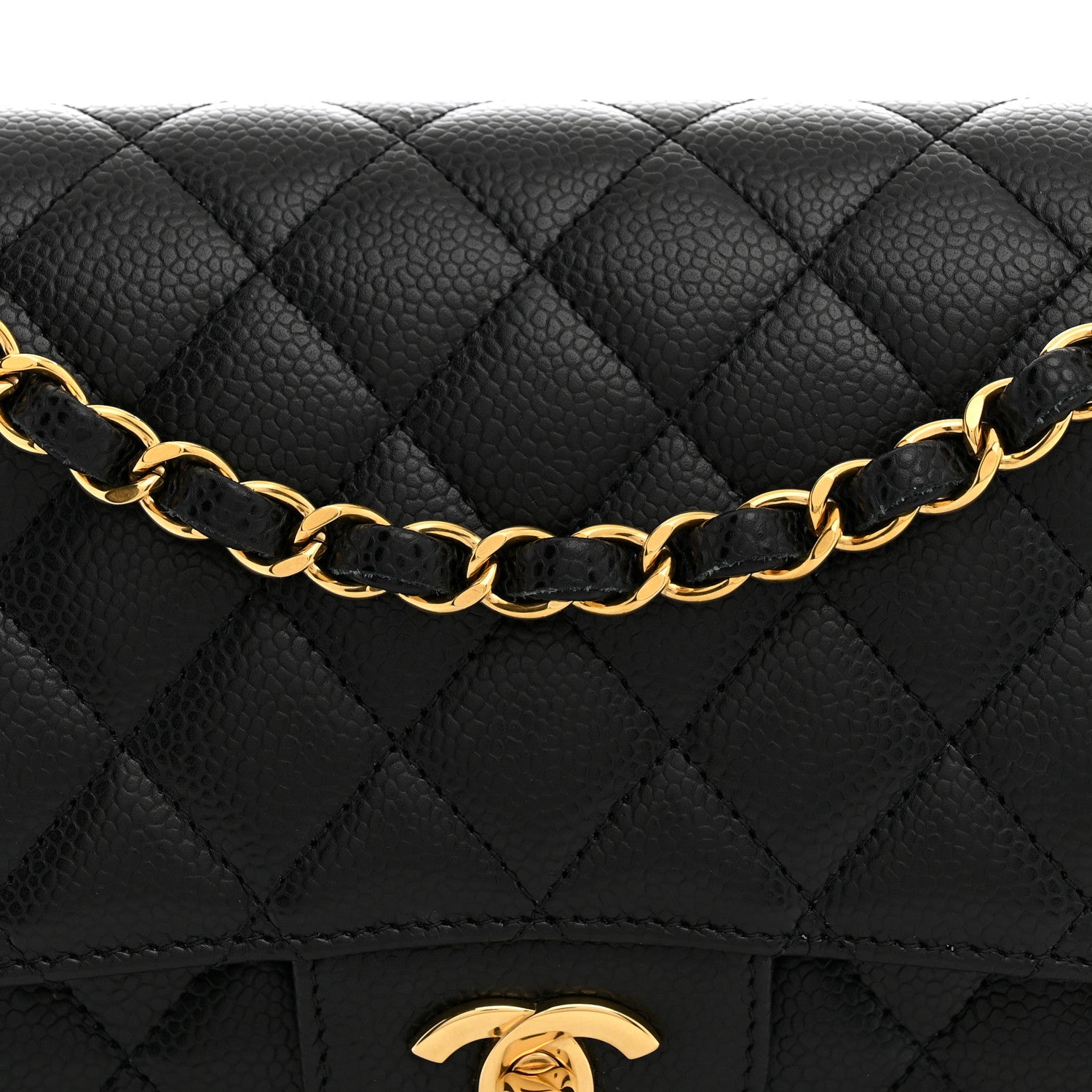 Chanel Caviar Quilted Medium Double Flap Black 8 of 10