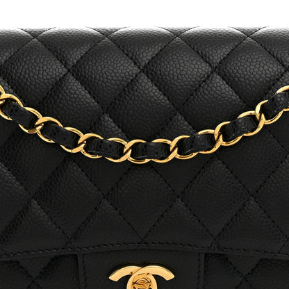 Chanel Caviar Quilted Medium Double Flap Black 8 of 10