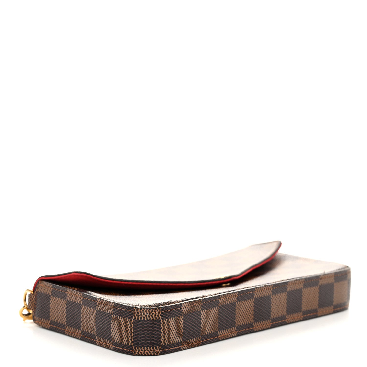 Louis Vuitton Damier Ebene Pochette Felicie Chain Wallet 5 of 12