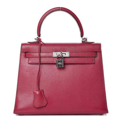 Hermes Chevre Kelly Sellier 25 Framboise 1 of 45