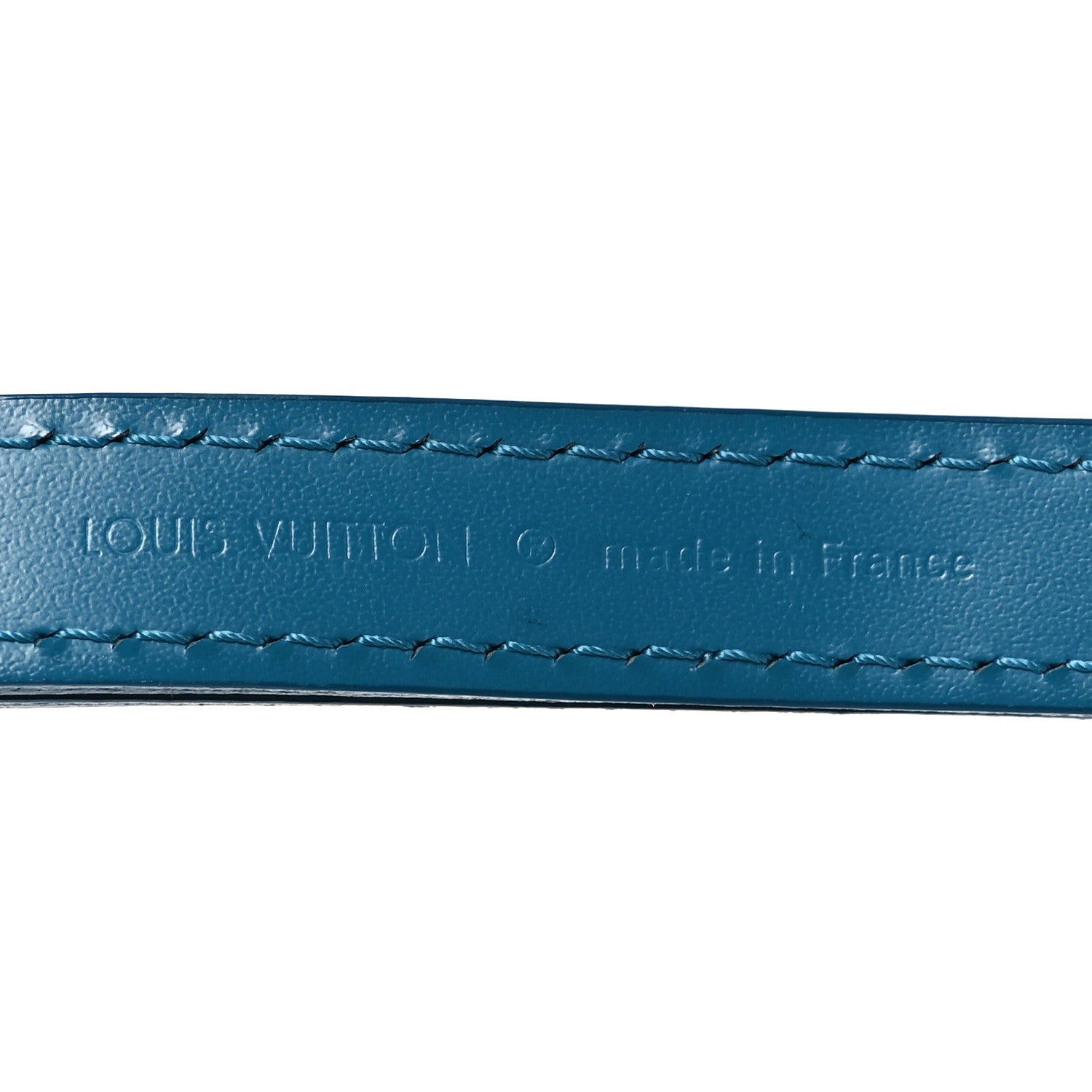 Louis Vuitton Calfskin Adjustable Shoulder Strap Cyan 3 of 6