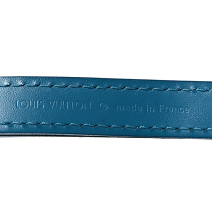 Louis Vuitton Calfskin Adjustable Shoulder Strap Cyan 3 of 6