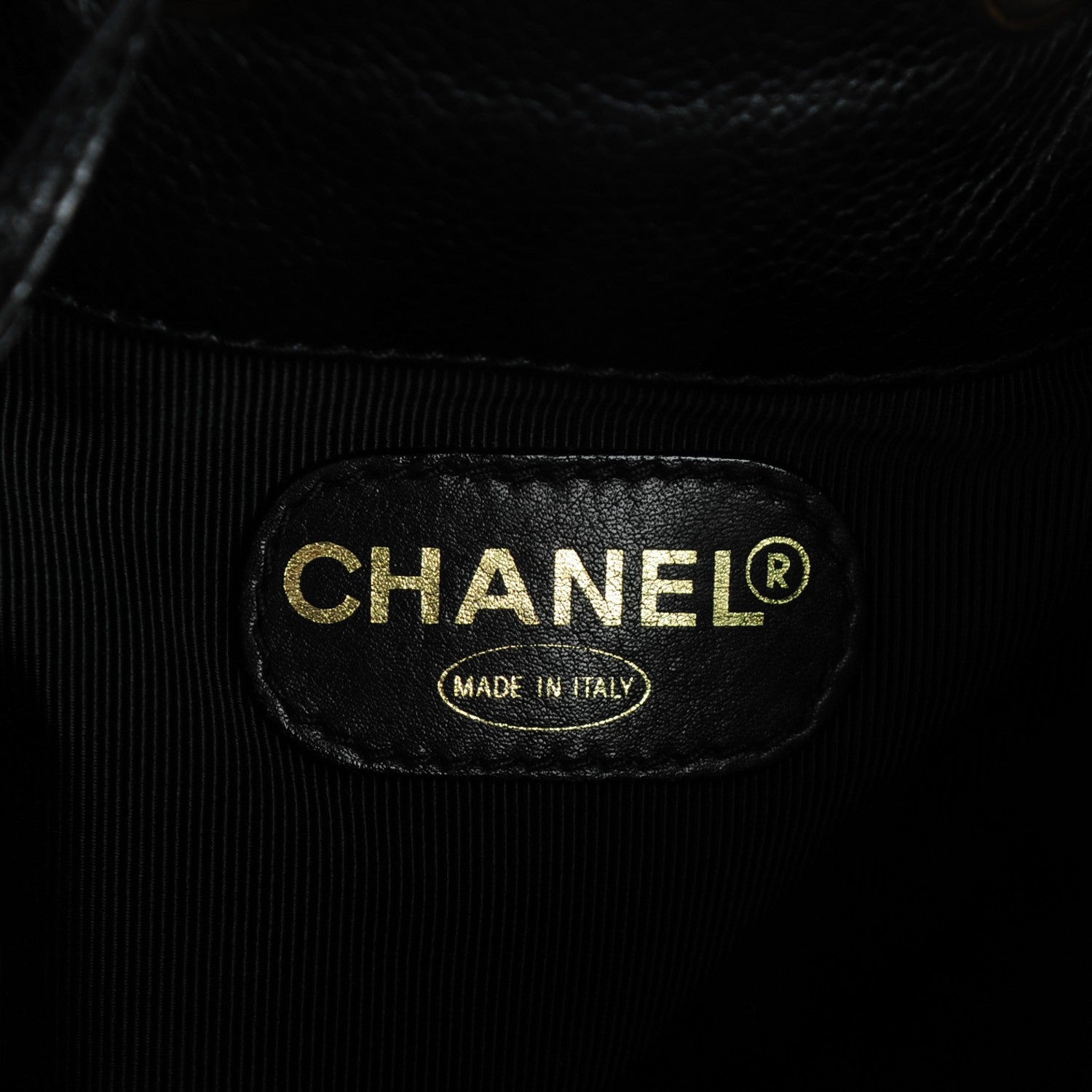 Chanel Caviar CC Drawstring Shoulder Bag Black 8 of 10