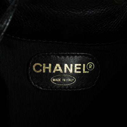 Chanel Caviar CC Drawstring Shoulder Bag Black 8 of 10